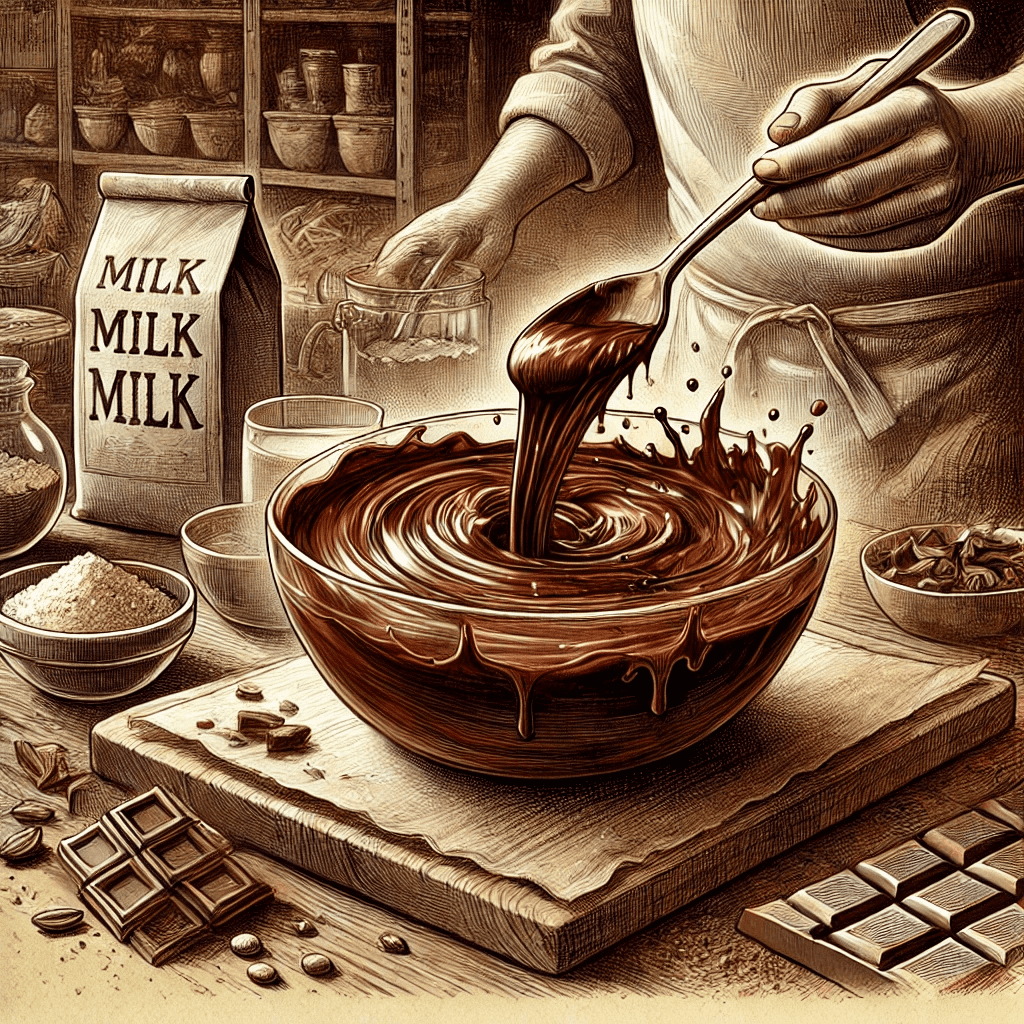 Illustration du chocolat au lait